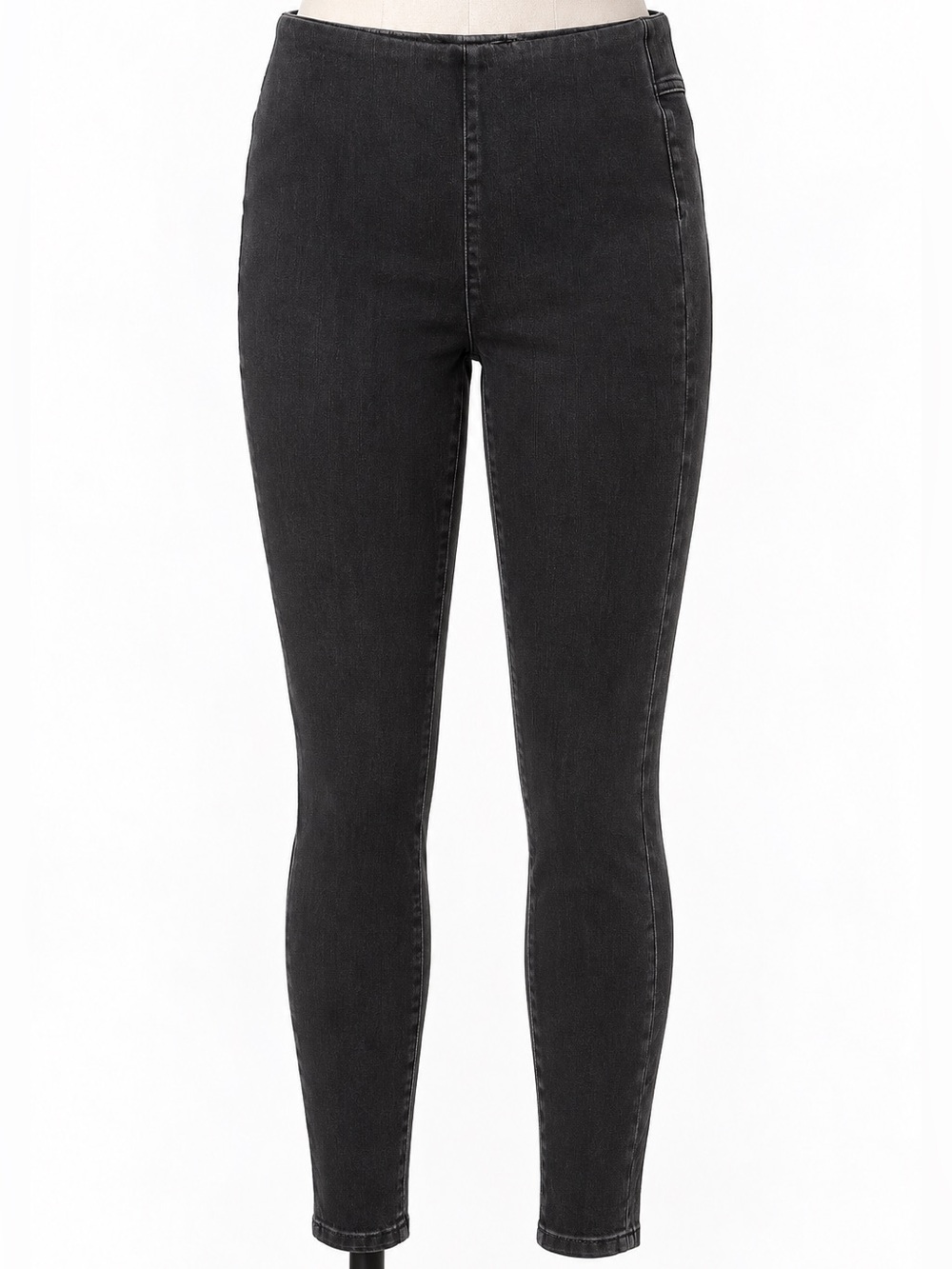 Soft Surroundings Washed Black Skinny Jeans for Women